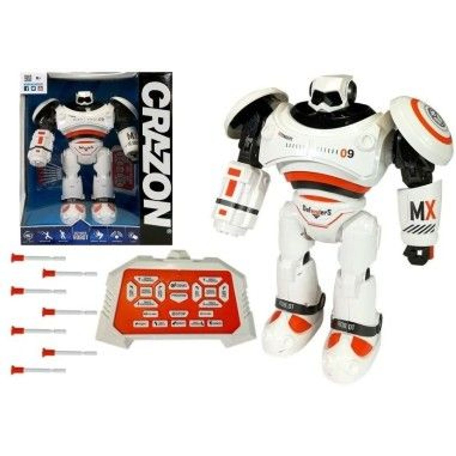 Robot RC interactiv de jucarie, cu telecomanda pentru copii, LeanToys, 4487 fotografia produsului