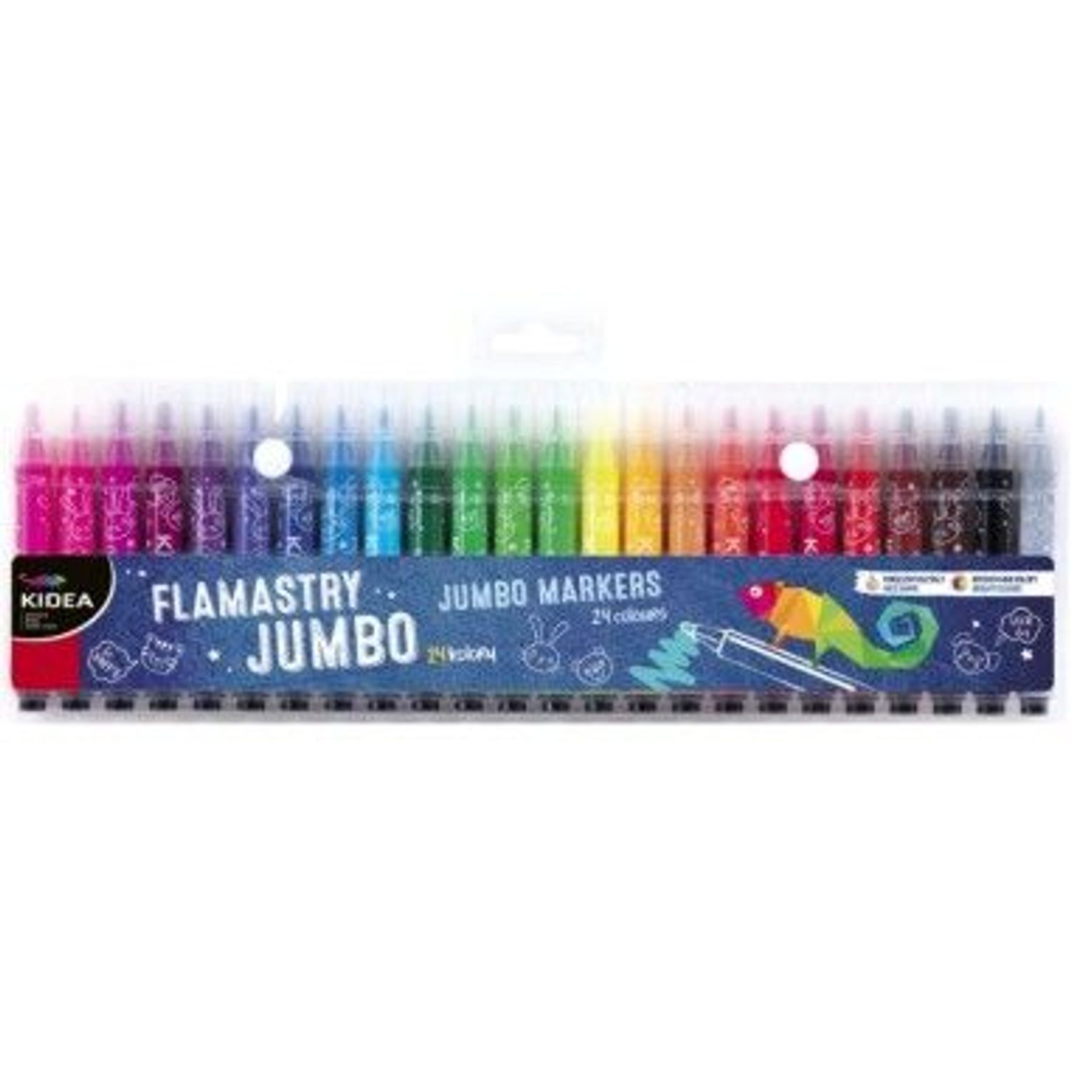 Set de 24 markere, Kidea Jumbo Markers, multicolore fotografia produsului