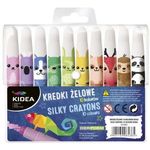 Set 10 creioane dragute pentru copii, Kidea, multicolore fotografia produsului
