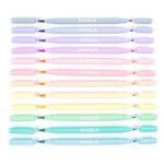 Set de 12 carioci cu 2 capete, Kidea, multicolore fotografia produsului