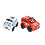 Set 2 masinute de tip ambulanta, jucarie pentru copii fotografia produsului