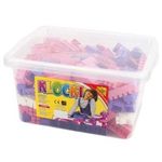 Cuburi de constructii, Baczek in cutie de 300 piese pentru fetite fotografia produsului