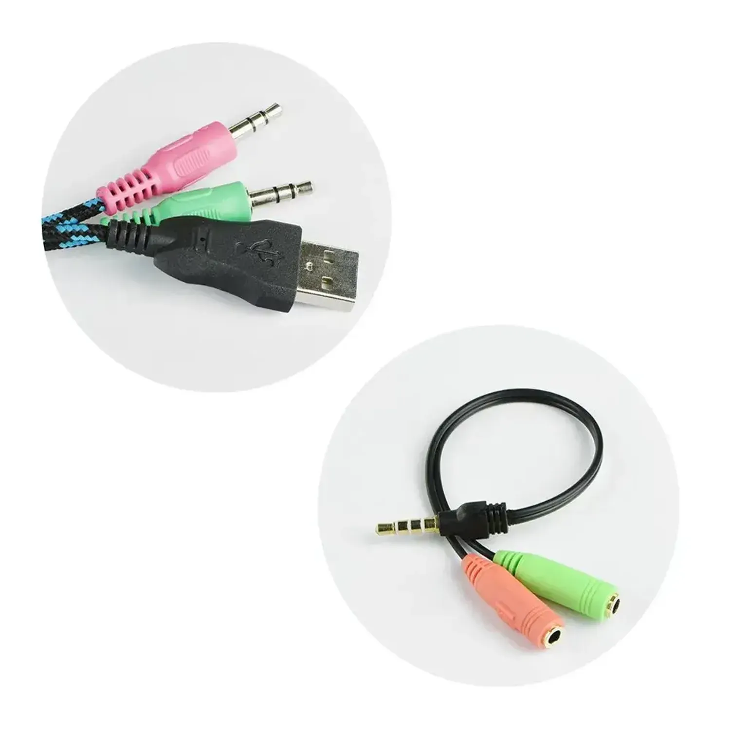 Casti Gaming ART MCT Flash cu Microfon si Led, Albastru/Negru fotografia produsului View 2 L