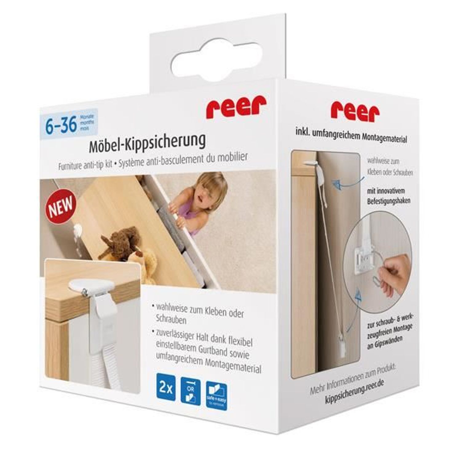 Set fixare anti-inclinare mobilier MCT 73020 fotografia produsului