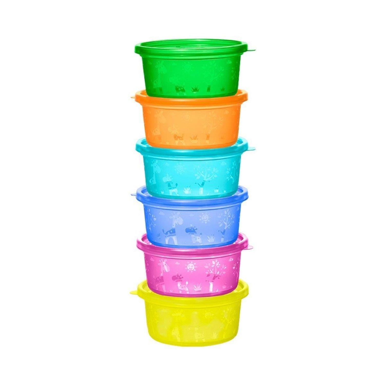 Set 6 boluri cu capac pentru alimente 0+ MCT 37063 fotografia produsului