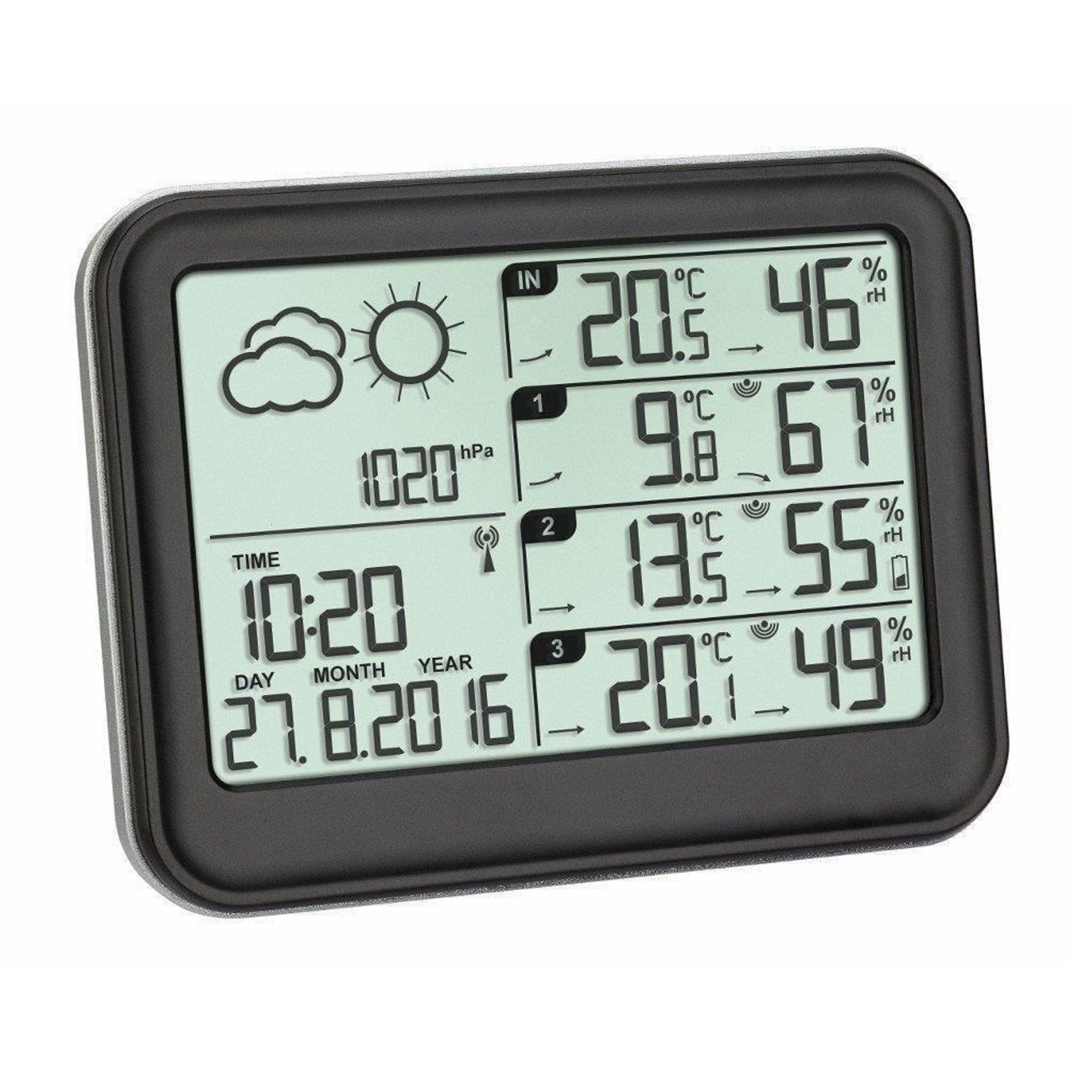 Statie meteo cu 3 transmitatoare wireless MCT 35114201 fotografia produsului
