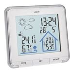Statie meteo wireless LIFE MCT 35115302, cu transmitator wireless extern inclus, alba fotografia produsului