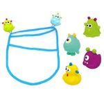 Set saculet cu 4 jucarii de baie Monstruleti MCT 37027 fotografia produsului