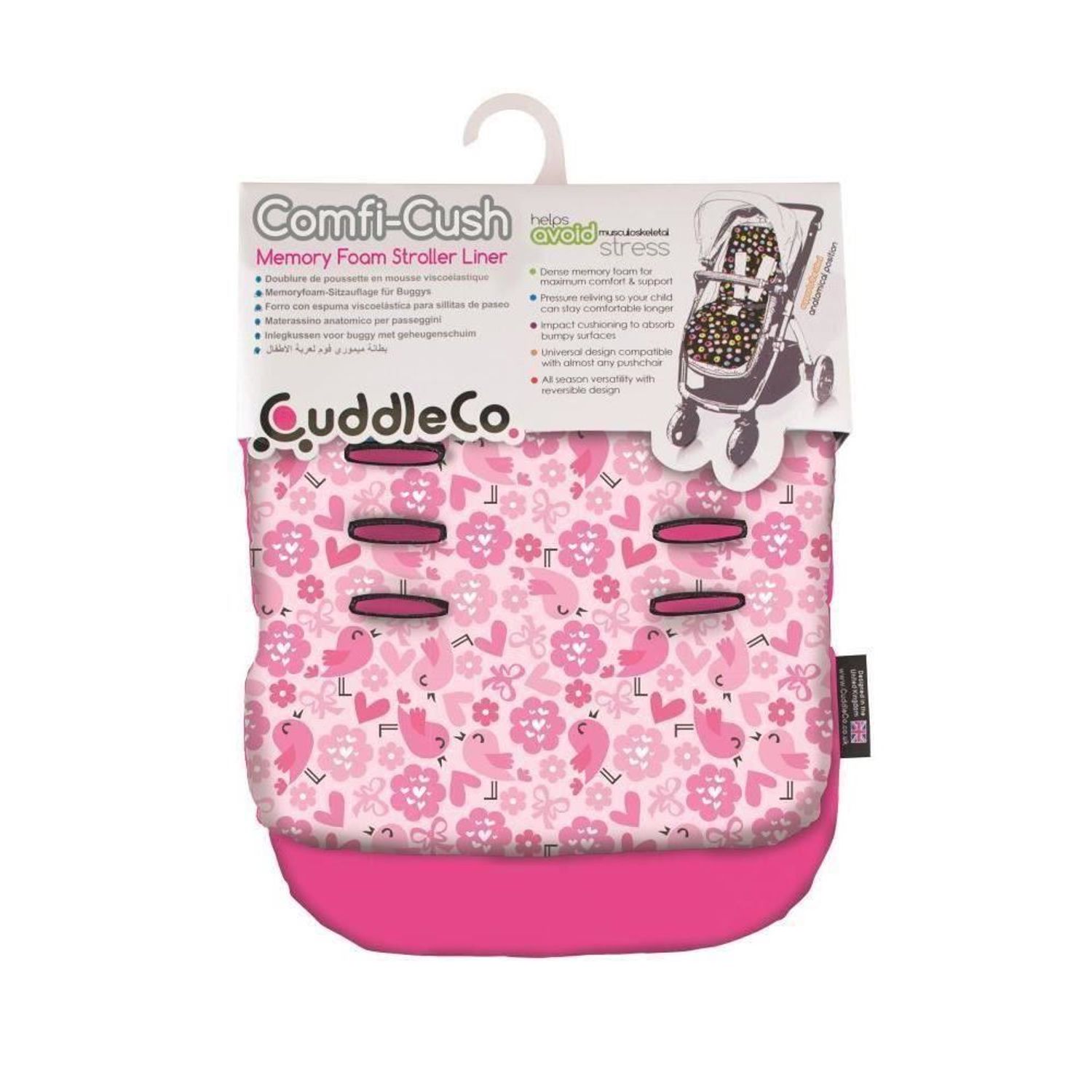 Saltea carucior MCT-Cush Love Birds, 842643 fotografia produsului