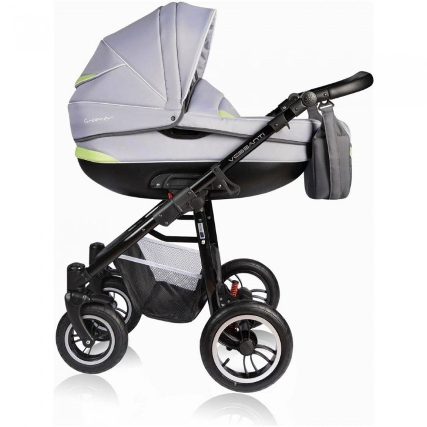 Carucior MCT Crooner 2 in 1 - Green/Gray fotografia produsului View 3 L