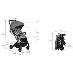 Carucior sport Kidwell Mavero Black fotografia produsului View 8 S