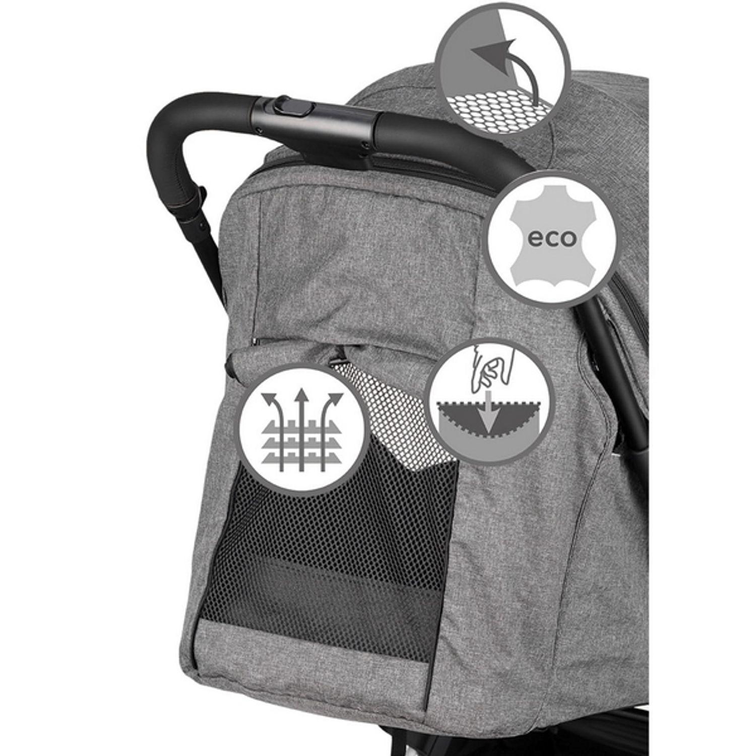 Carucior sport Kidwell Mavero Black fotografia produsului View 10 L
