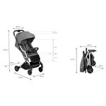 Carucior sport Kidwell Mavero Silver Black fotografia produsului View 9 S