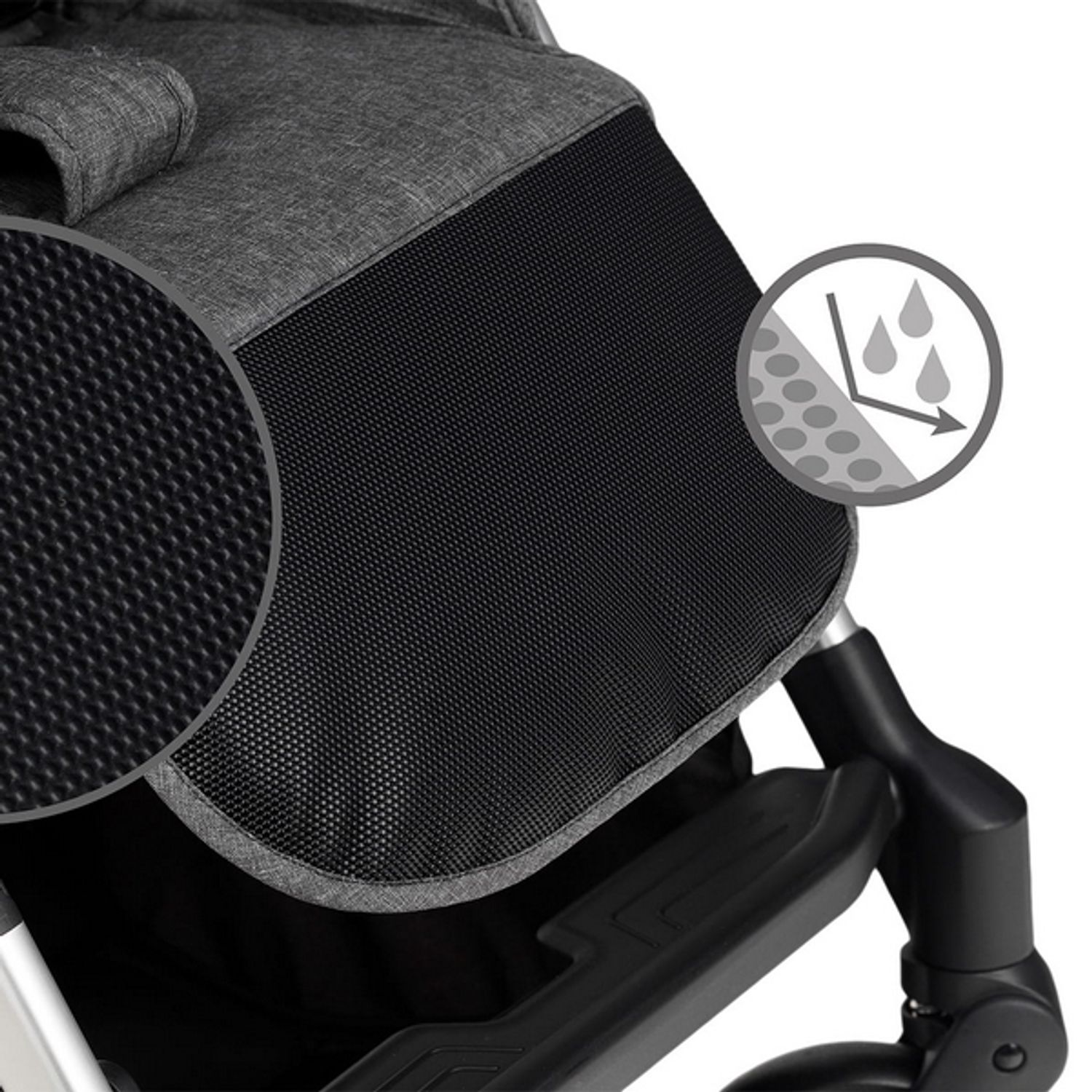 Carucior sport Kidwell Mavero Silver Black fotografia produsului View 4 L