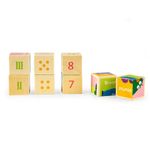 Cuburi educationale din lemn tip puzzle cu dinozauri MCT MA442 fotografia produsului View 3 S