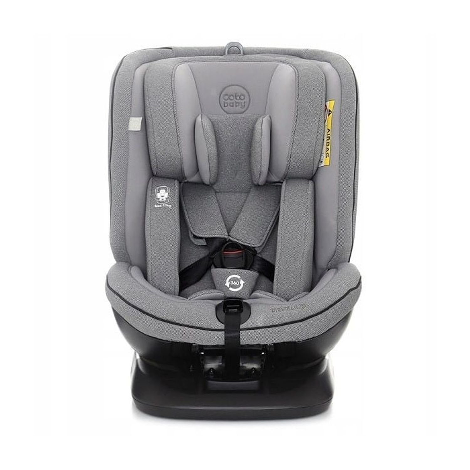 Scaun Auto MCT Hevelius 360&deg; Isofix 0-36 Kg Melange Grey fotografia produsului