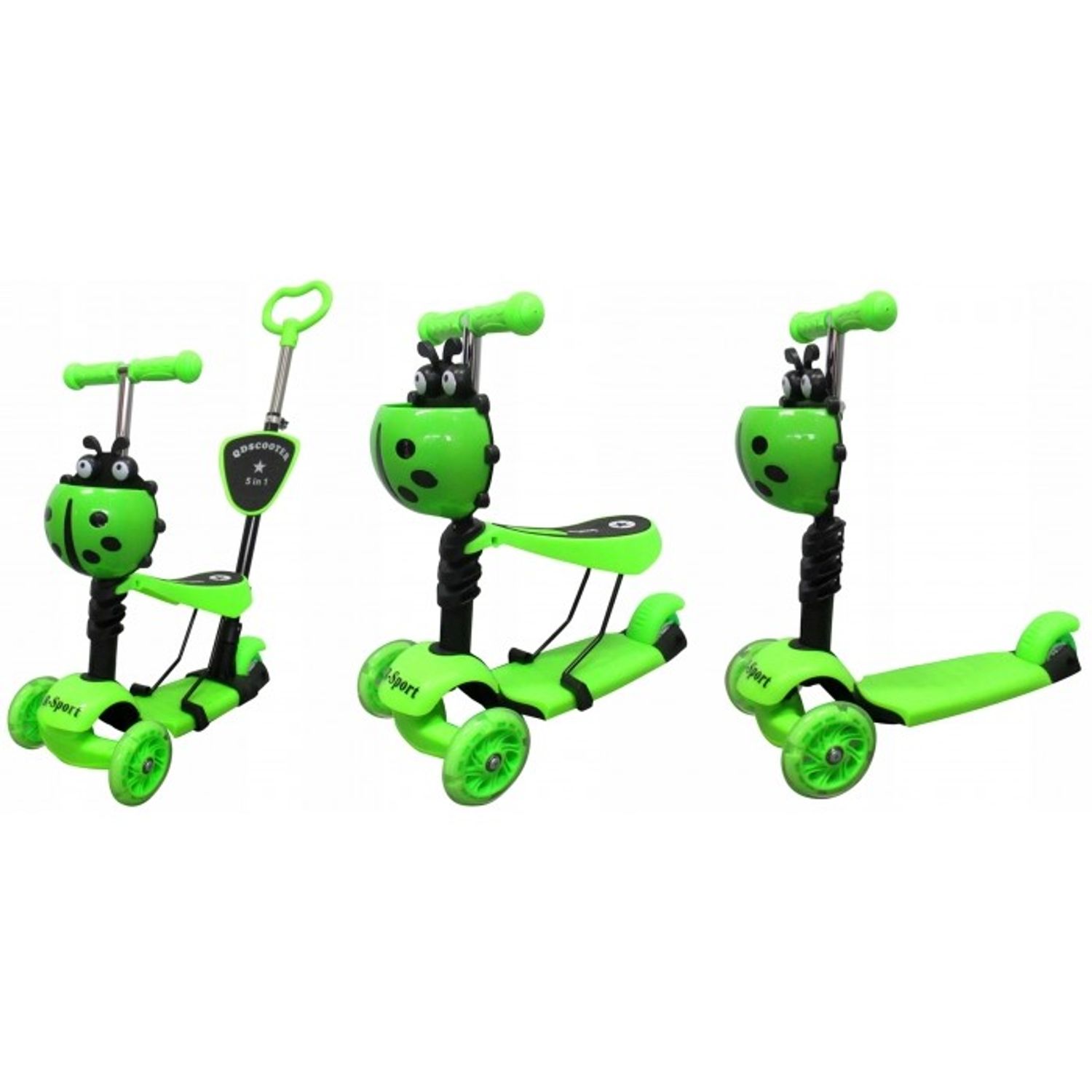 Trotineta 5 in 1 MCT H3 - Verde fotografia produsului View 2 L