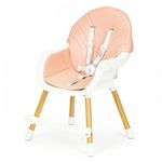 Scaun de masa 2 in 1 MCT HA-004  Roz fotografia produsului View 3 S