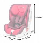Scaun auto 9-36 Kg cu ISOFIX MCT Reno - Rosu fotografia produsului View 8 S