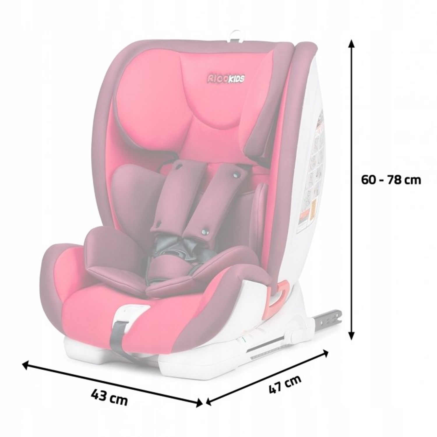 Scaun auto 9-36 Kg cu ISOFIX MCT Reno - Rosu fotografia produsului View 8 L