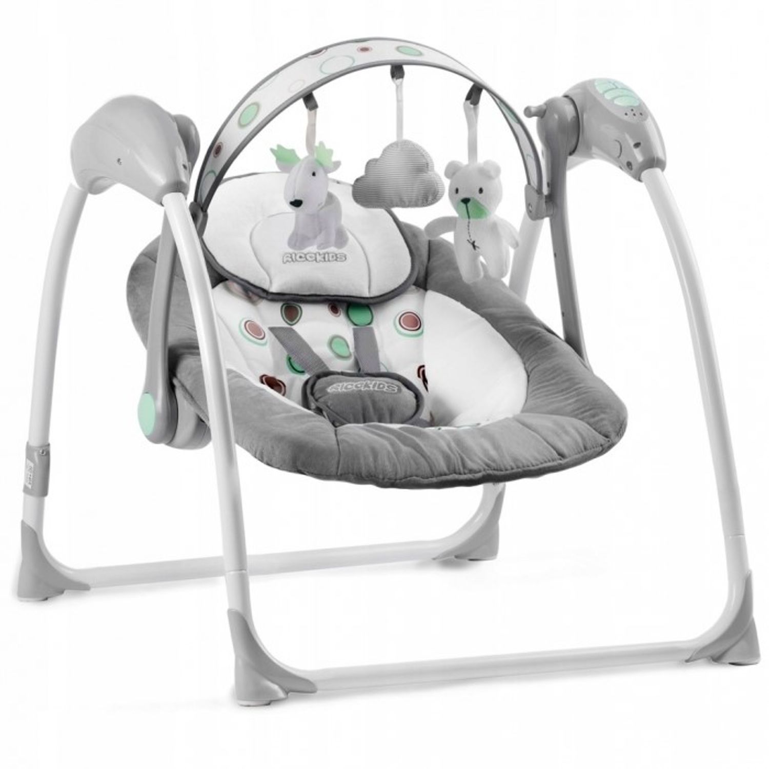 Leagan electric cu muzica MCT 7321 - Gri fotografia produsului