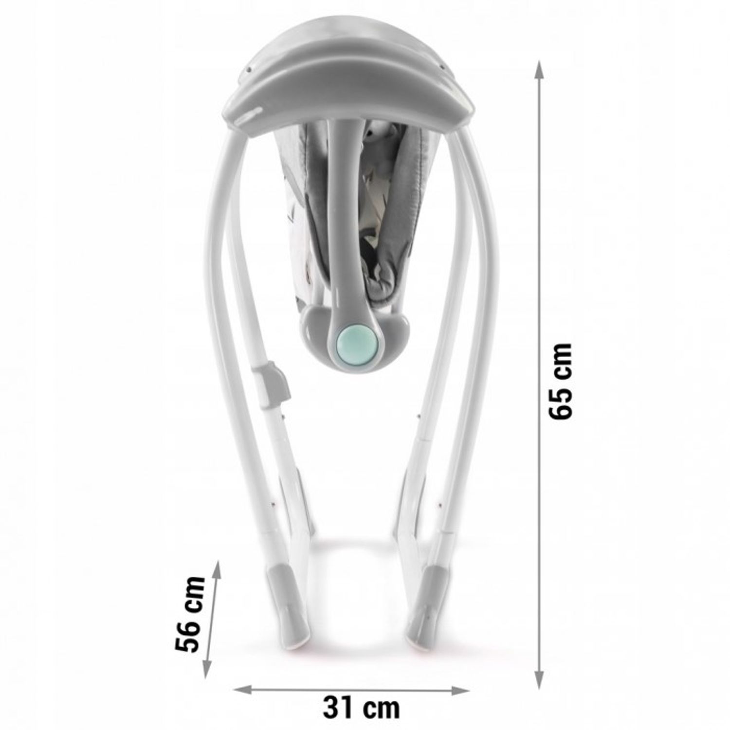 Leagan electric cu muzica MCT 7321 - Gri fotografia produsului View 8 L
