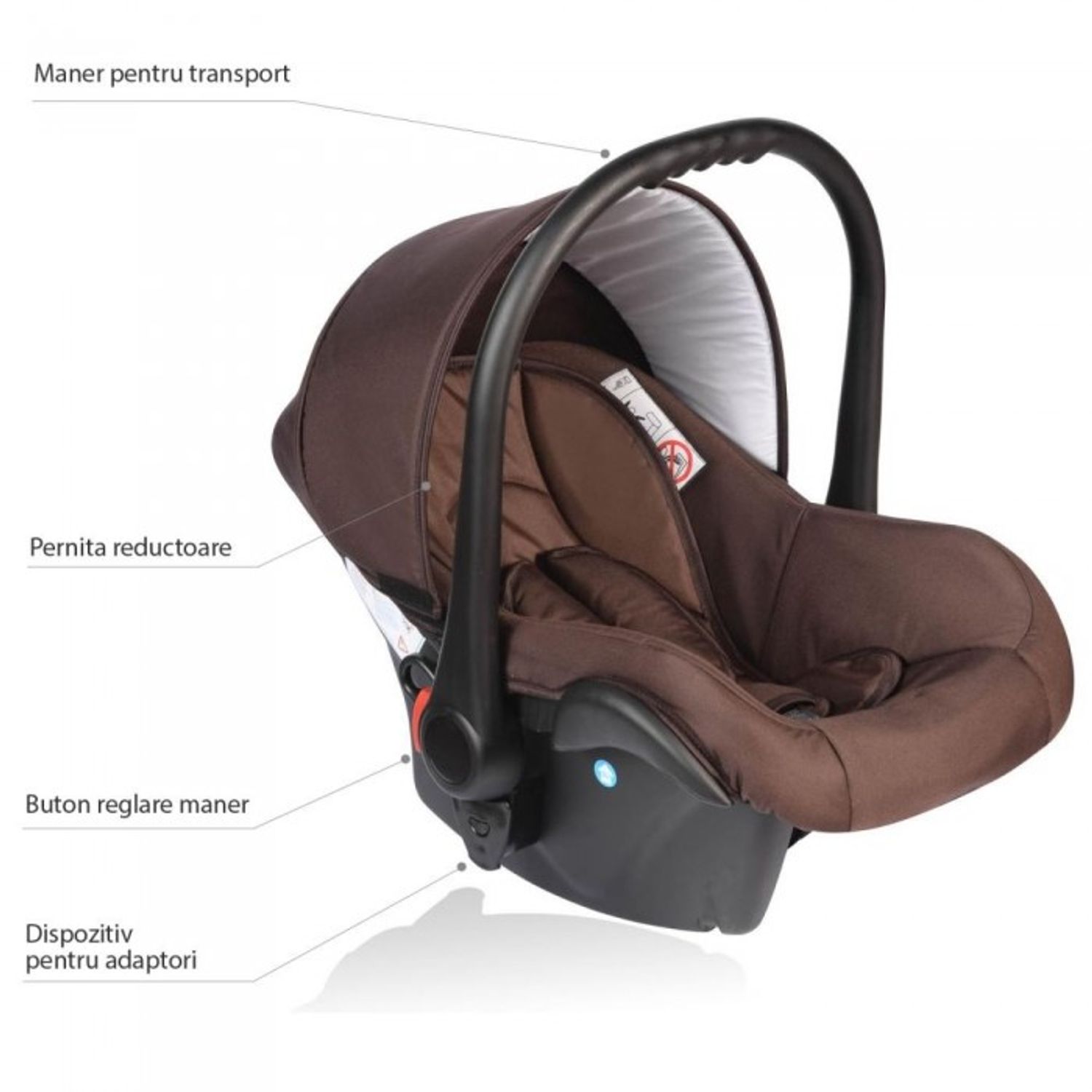 Scaun auto 0-10 kg MCT Crooner - Brown fotografia produsului View 2 L