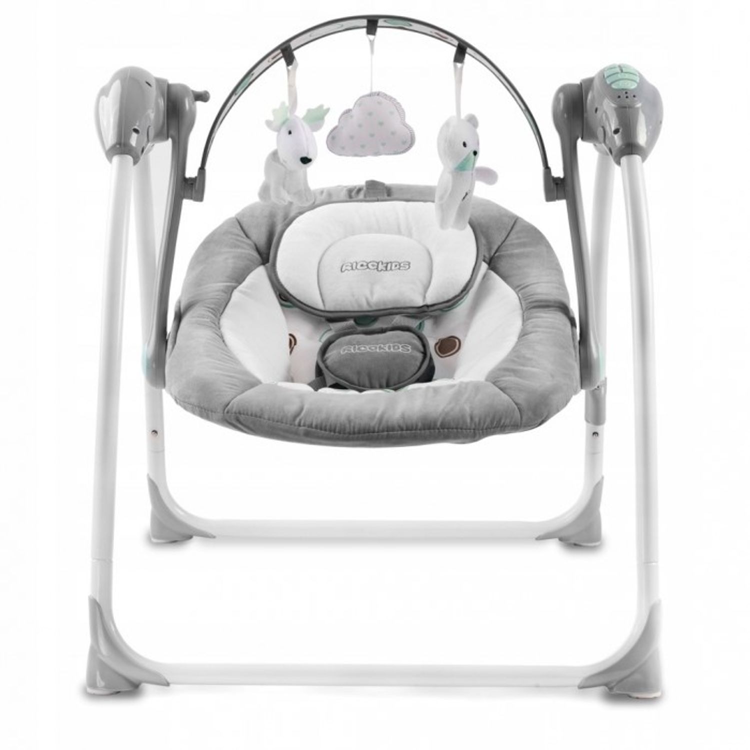 Leagan electric cu muzica MCT 7321 - Gri fotografia produsului View 2 L