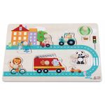 Puzzle din lemn cu 7 elemente MCT 061 Street fotografia produsului