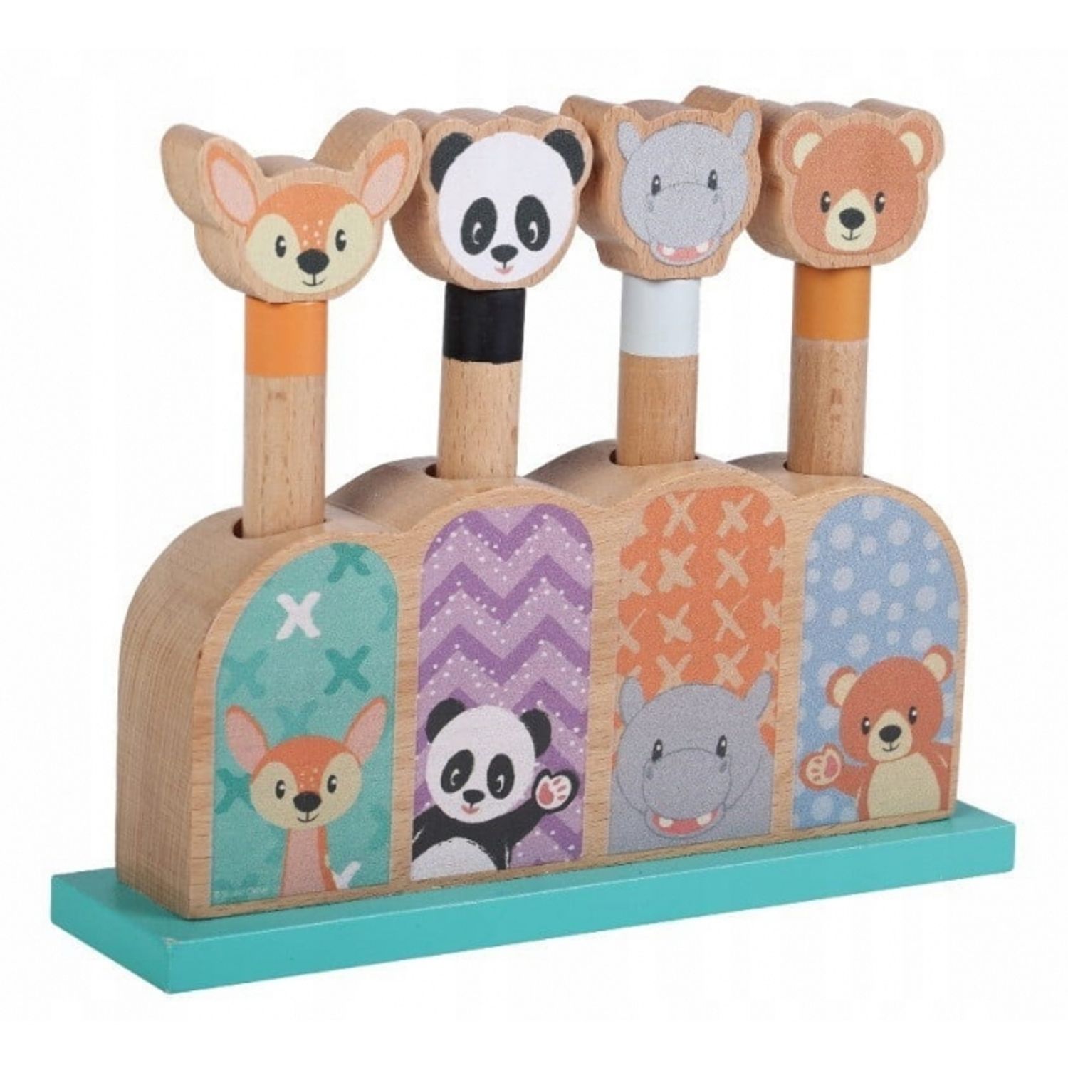 Jucarie din lemn Pop-Up MCT 070 Animals fotografia produsului