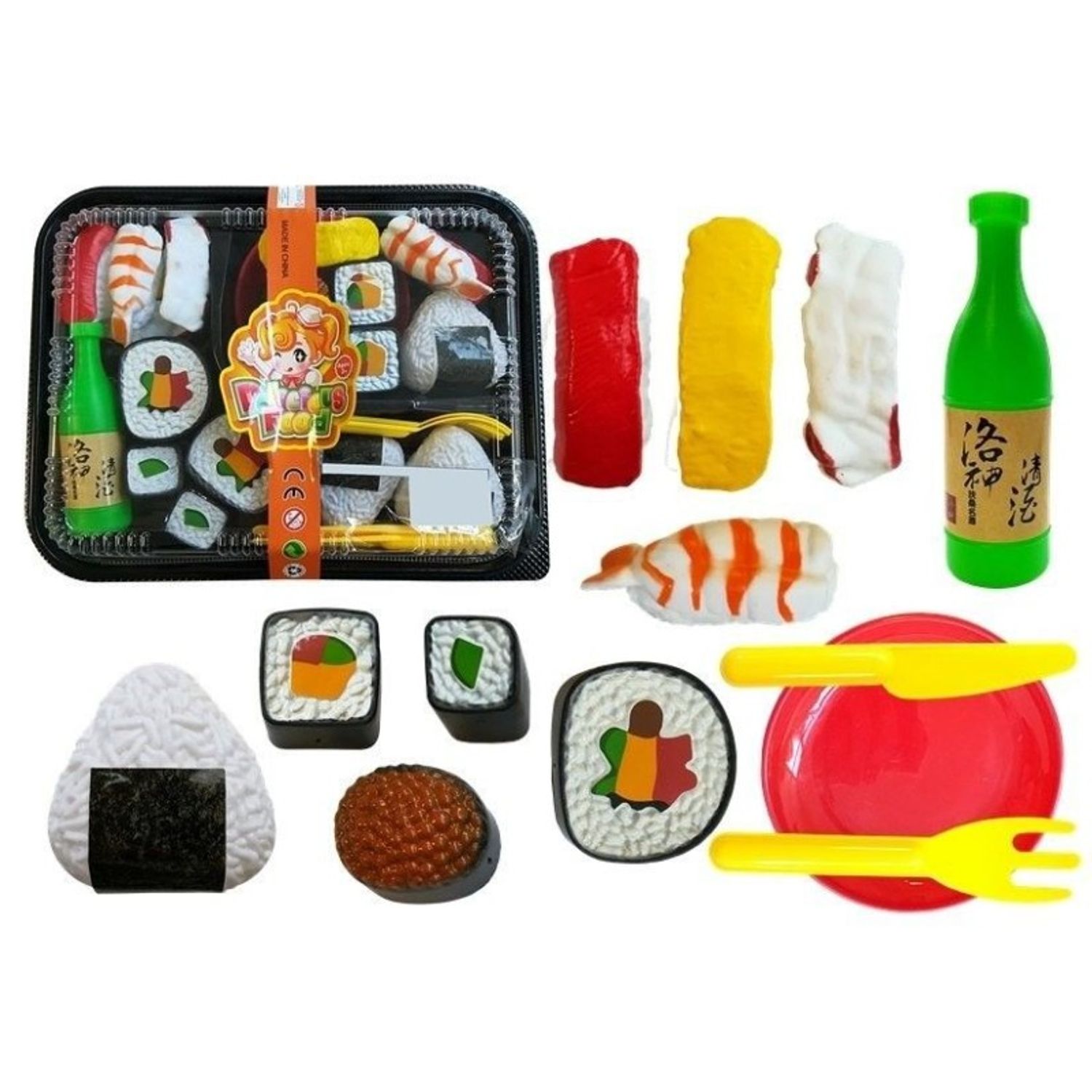 Set sushi de joaca pentru copii, 27 piese, multicolor MCT 4269 fotografia produsului
