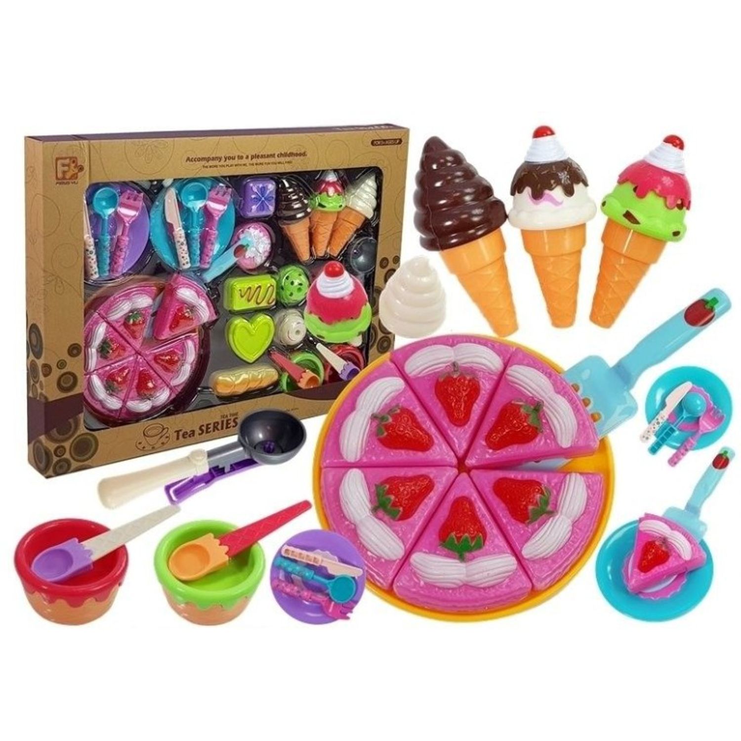 Set inghetata si prajitura de joaca, pentru copii, multicolor MCT 5038 fotografia produsului View 3 L