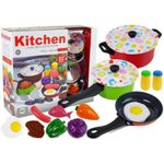 Set pentru bucatarie de joaca pentru copii, 22 piese, multicolor MCT 7390 fotografia produsului