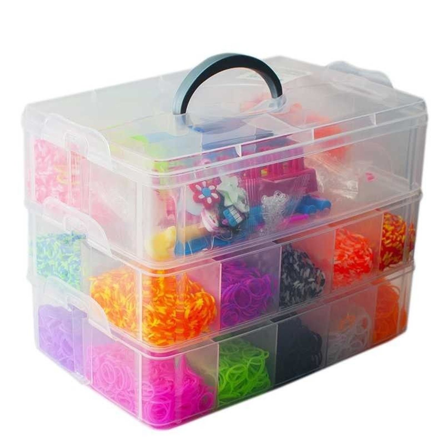Set creativ elastice pentru bratari, 9000 piese, multicolor, GH-9000 fotografia produsului