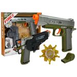 Set de joaca pentru copii, pistol cu toc, insigna si fluier de armata MCT 7869 fotografia produsului