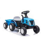 Tractor electric cu remorca pentru copii, albastru MCT 9331 fotografia produsului