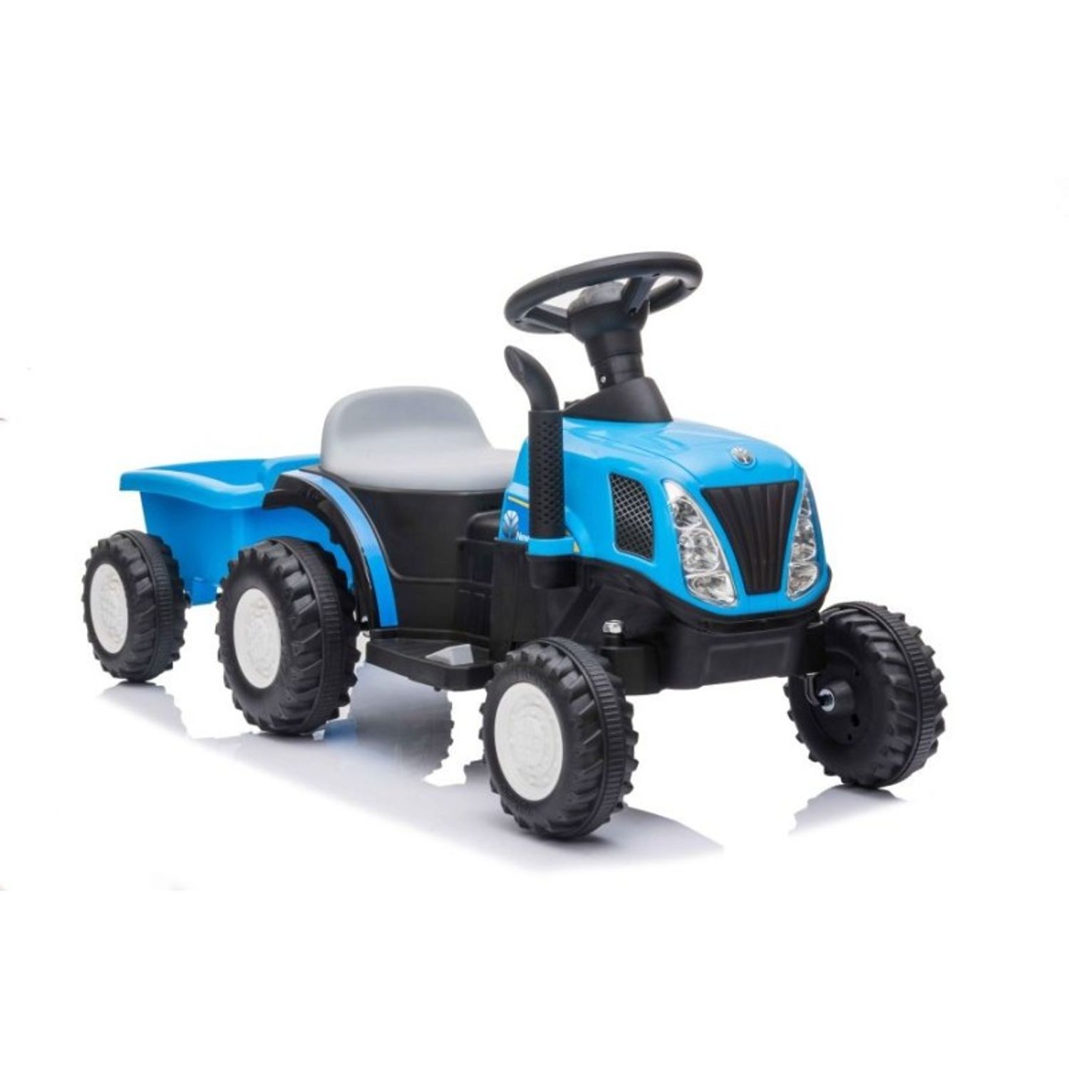 Tractor electric cu remorca pentru copii, albastru MCT 9331 fotografia produsului