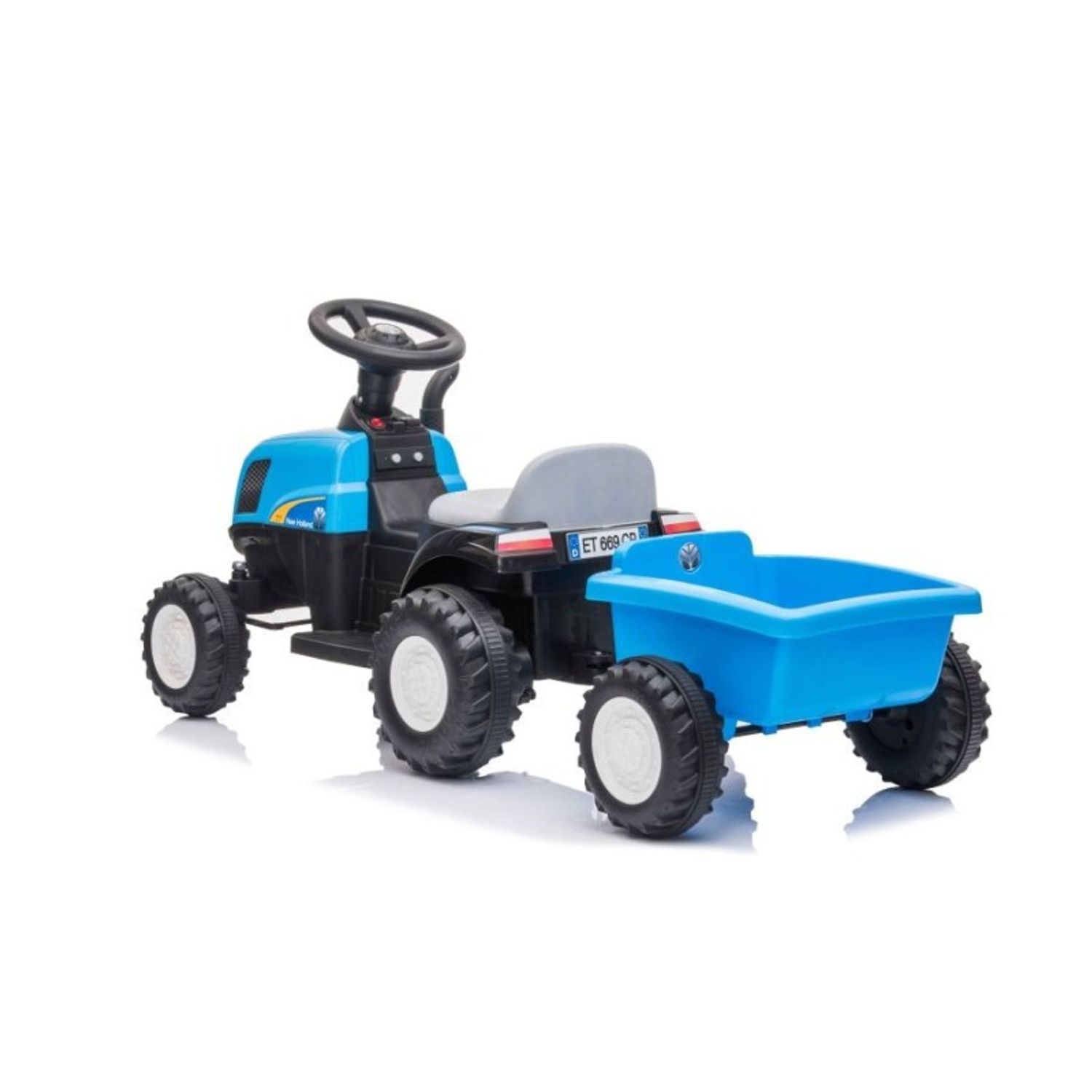 Tractor electric cu remorca pentru copii, albastru MCT 9331 fotografia produsului View 5 L