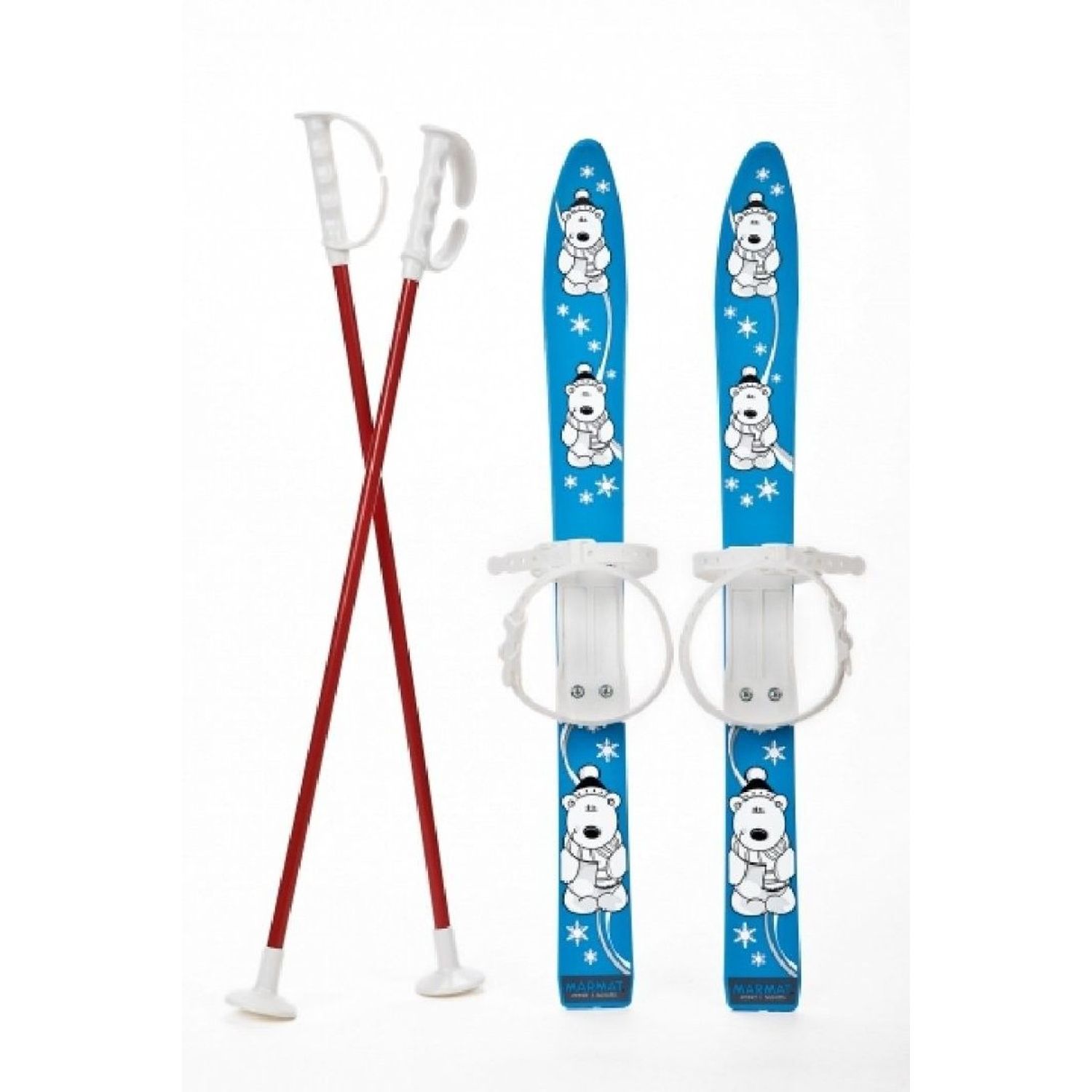 Schiuri mici pentru copii, Marmat-MCT, albastre, 70 cm fotografia produsului