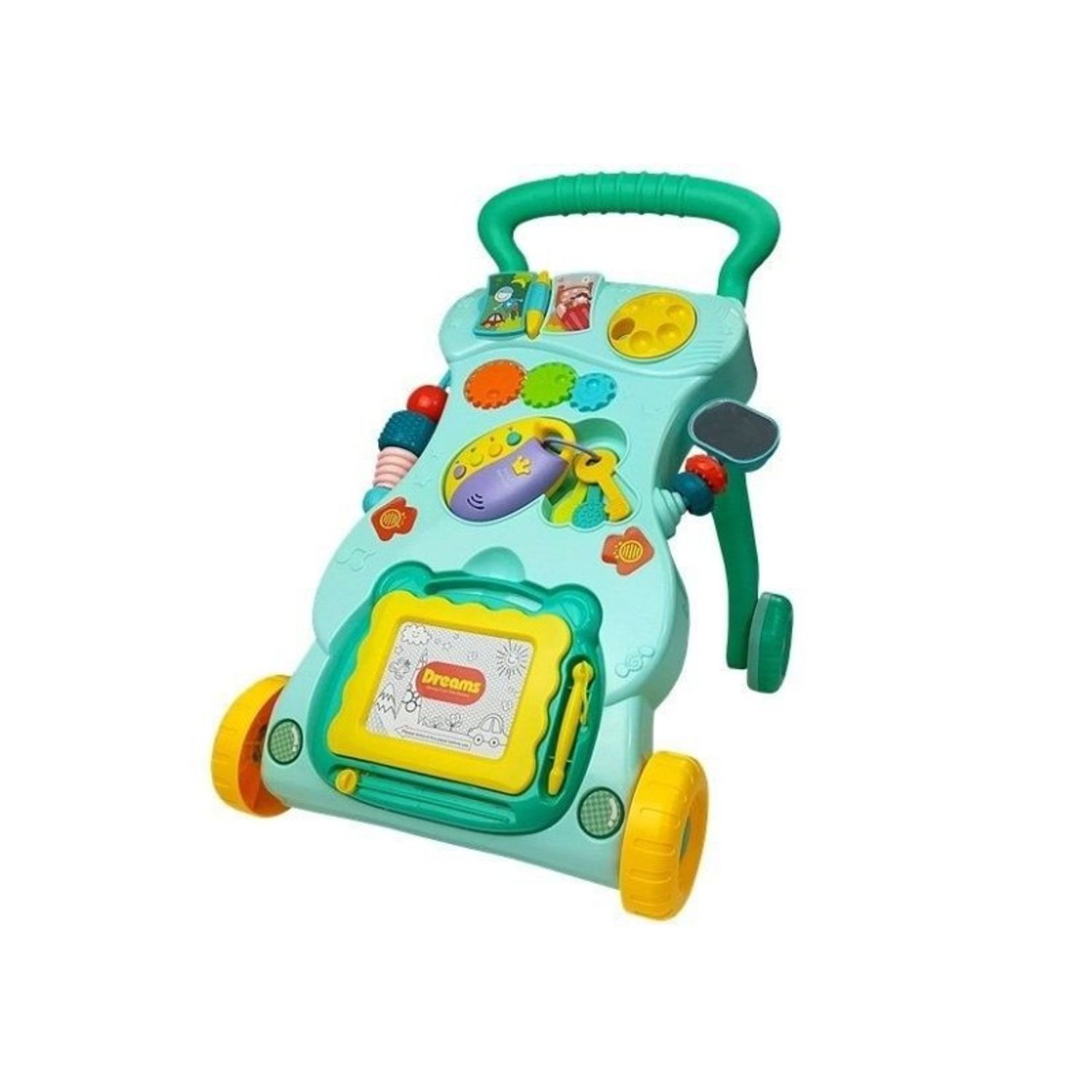 Antepremergator multifunctional pentru bebe, cu centru de activitati, turcoaz MCT 5996 fotografia produsului View 3 L