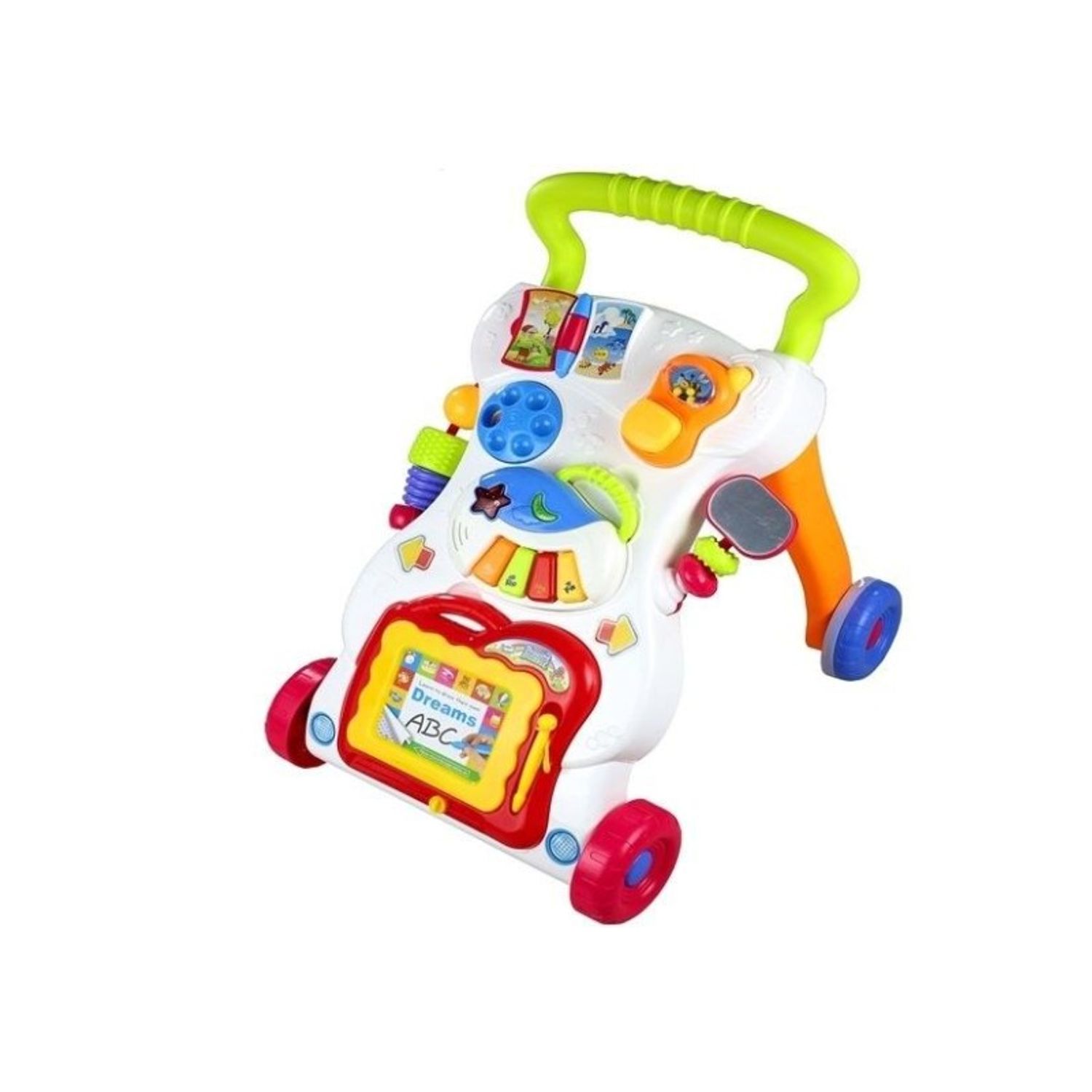 Antepremergator multifunctional pentru bebe, cu centru de activitati, multicolor MCT 2222 fotografia produsului