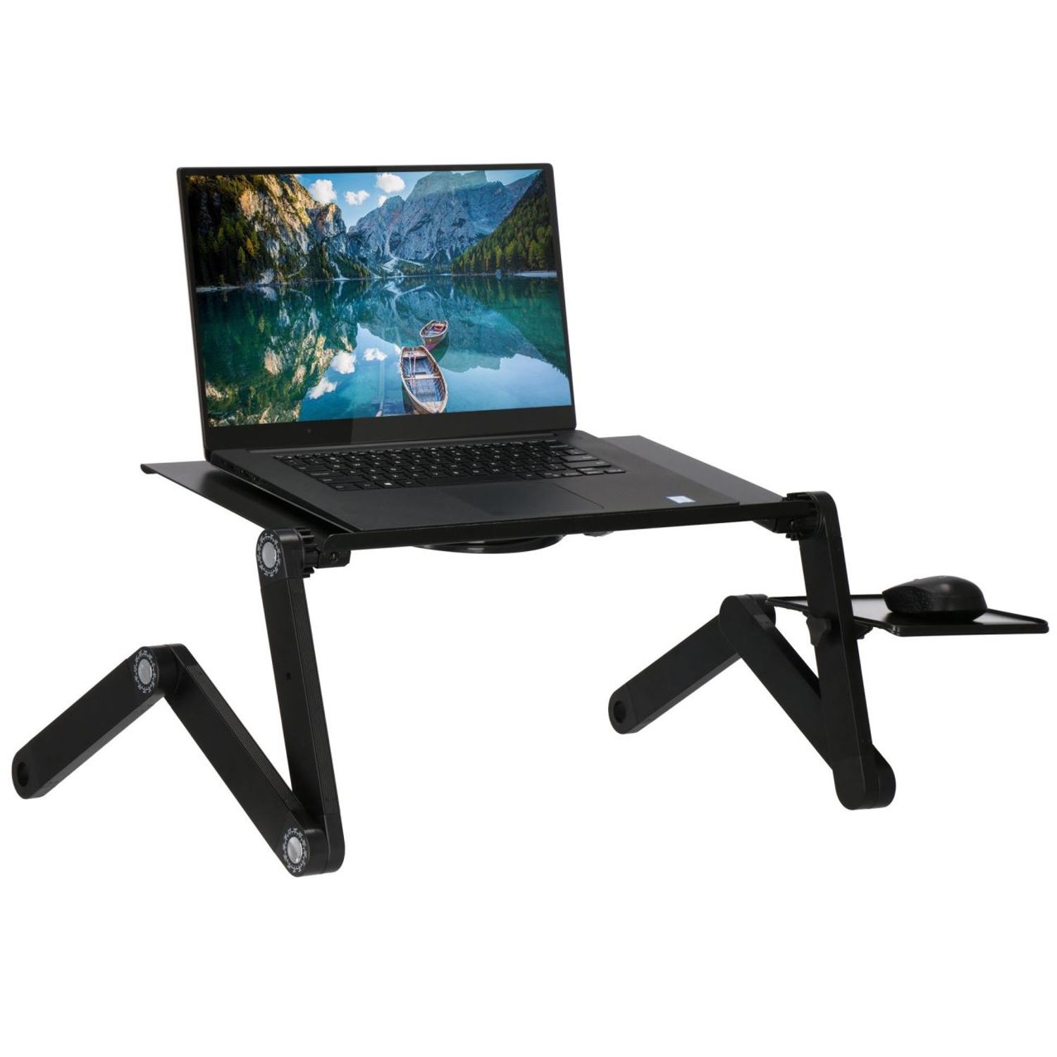 Stand pentru laptop, reglabil, 4-49 cm, Springos fotografia produsului View 9 L