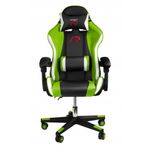 Scaun de gaming verde-negru fotografia produsului View 5 S