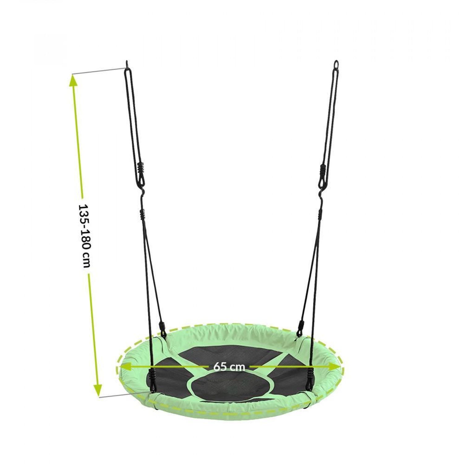 Leagan suspendat, cuib de barza, verde, max 100 kg,65 cm fotografia produsului View 3 L