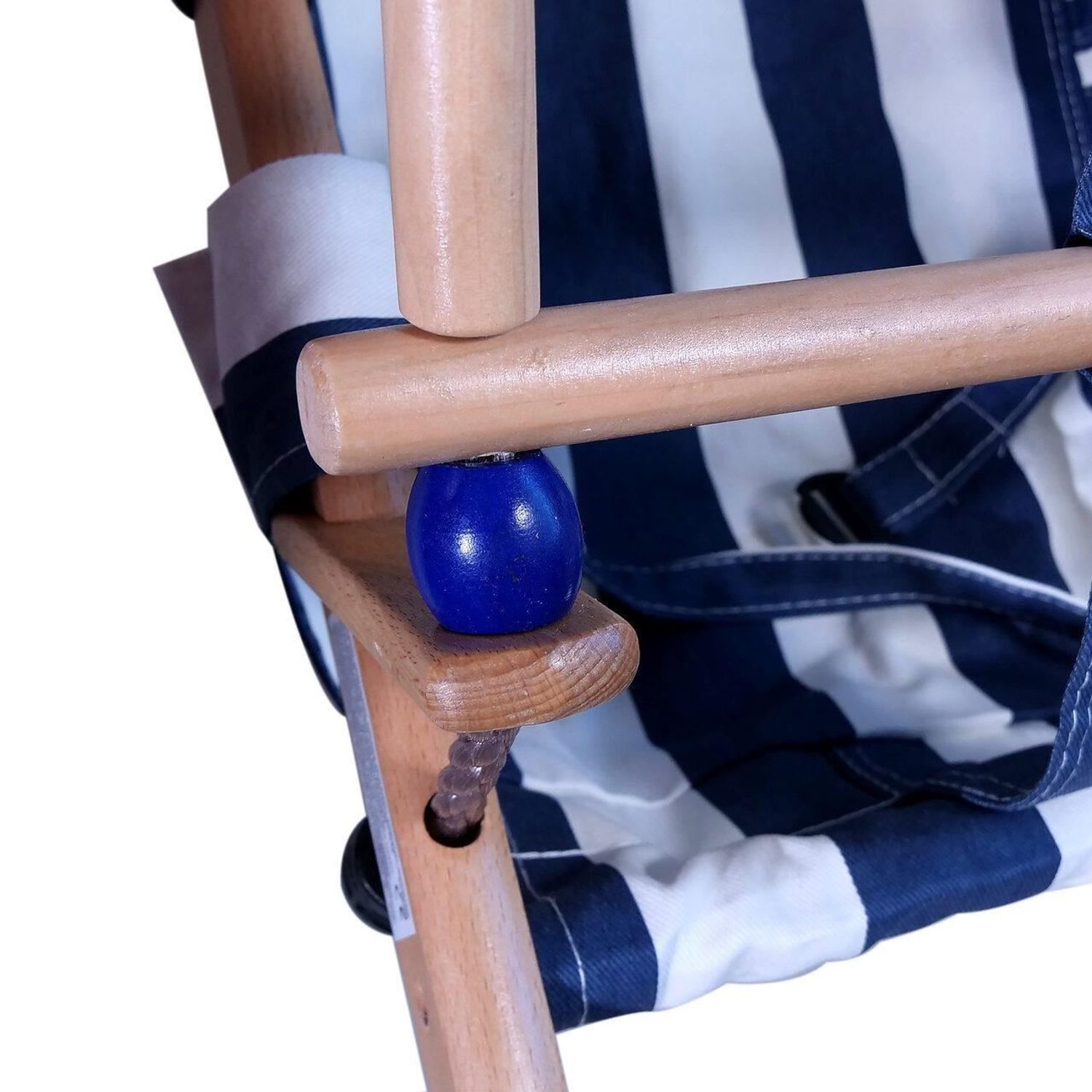 Leagan pentru copii, textil/lemn,albastru, max 70 kg, 36x24x45 cm fotografia produsului View 3 L