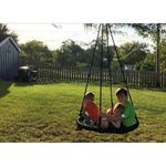 Leagan suspendat, cuib de barza, negru, max 120 kg, 100 cm fotografia produsului View 2 S