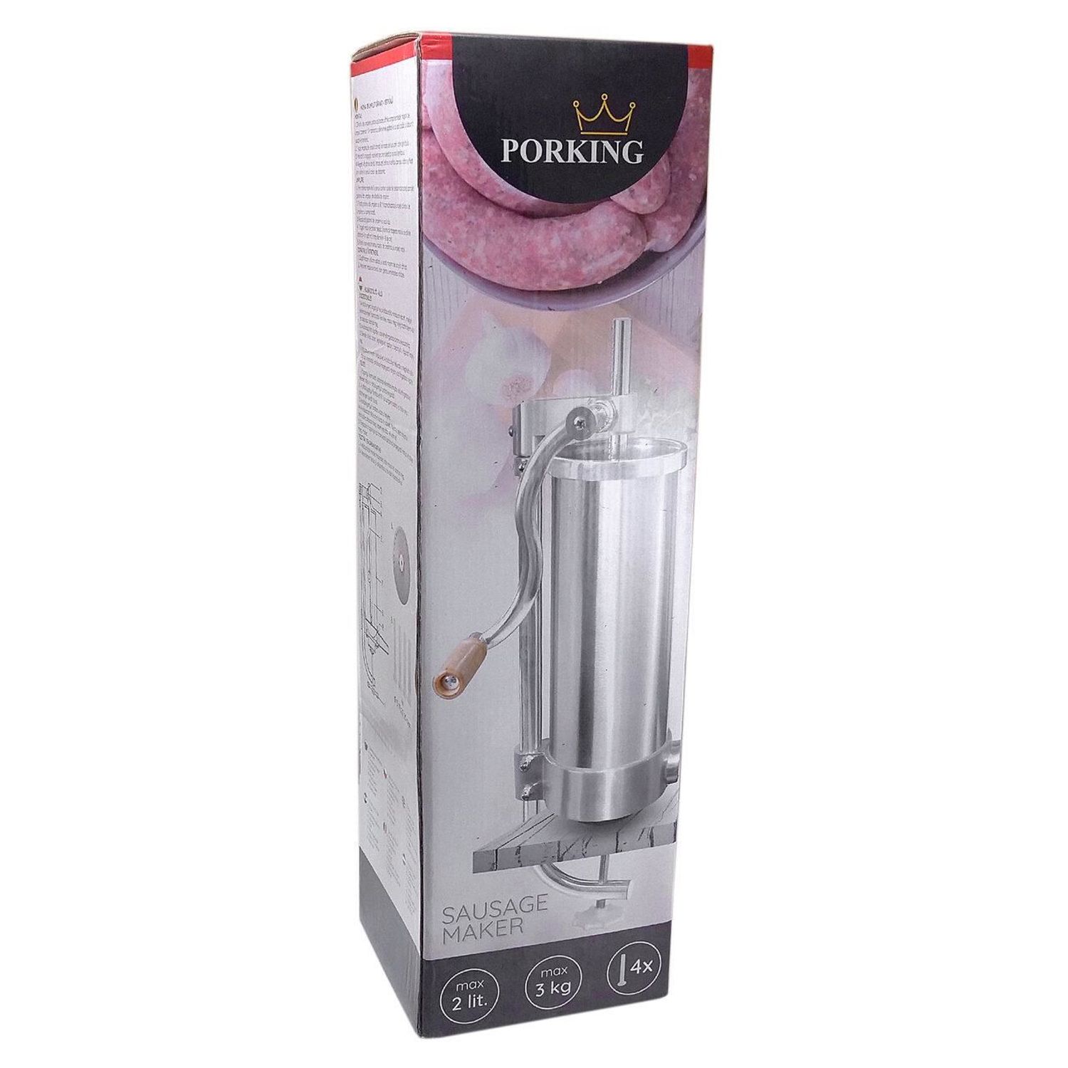 Masina verticala de umplut carnati, inox, 3 L fotografia produsului View 2 L