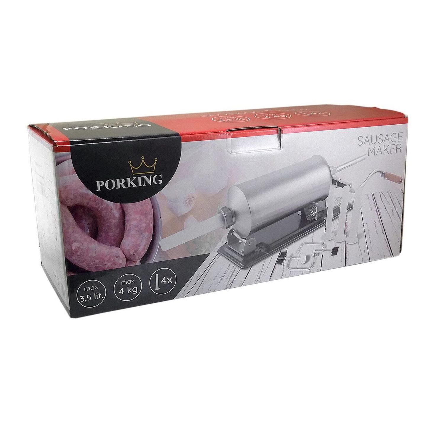 Masina orizontala de umplut carnati, inox, 4 kg fotografia produsului View 2 L