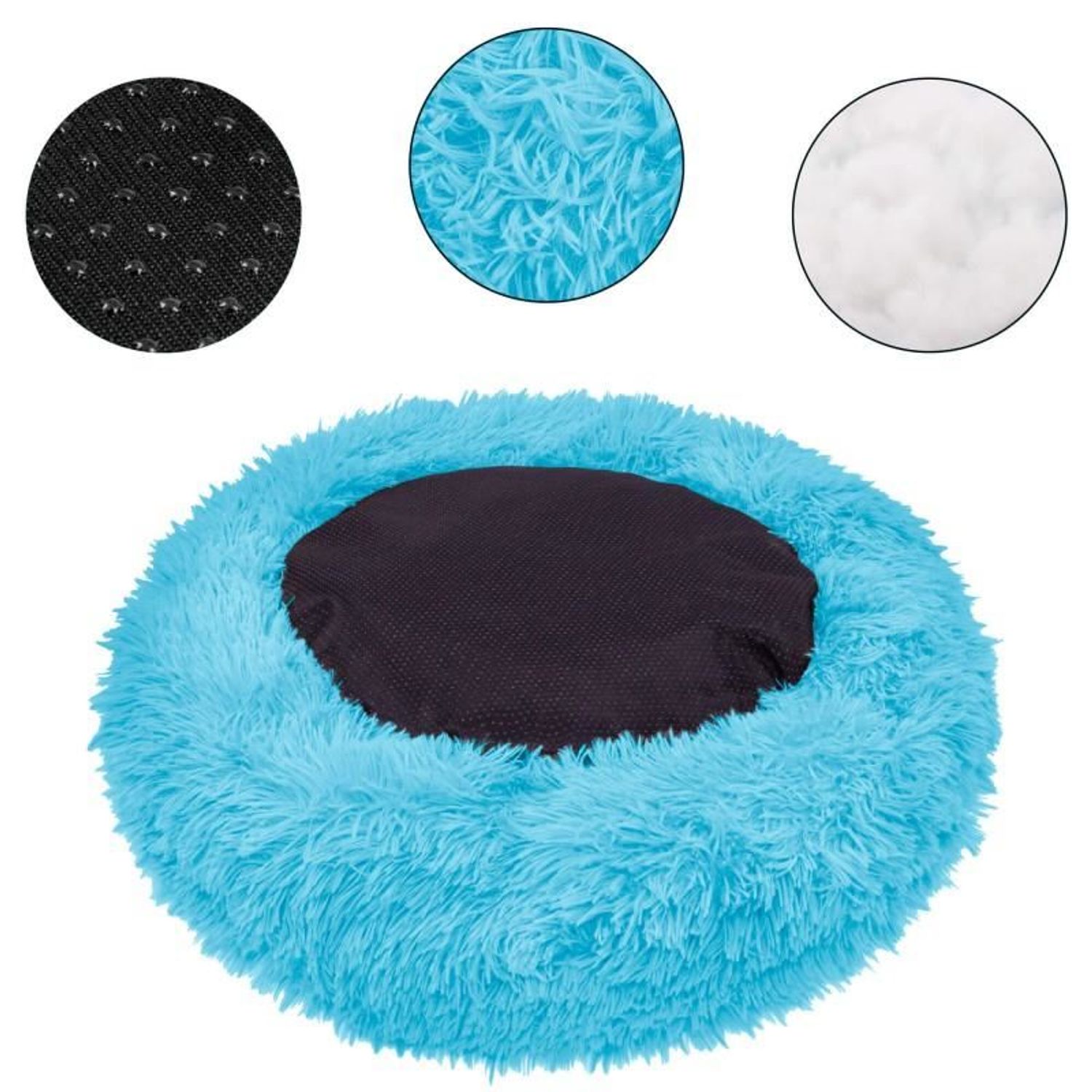 Culcus moale, pentru caine/pisica, albastru, 60 cm fotografia produsului View 14 L
