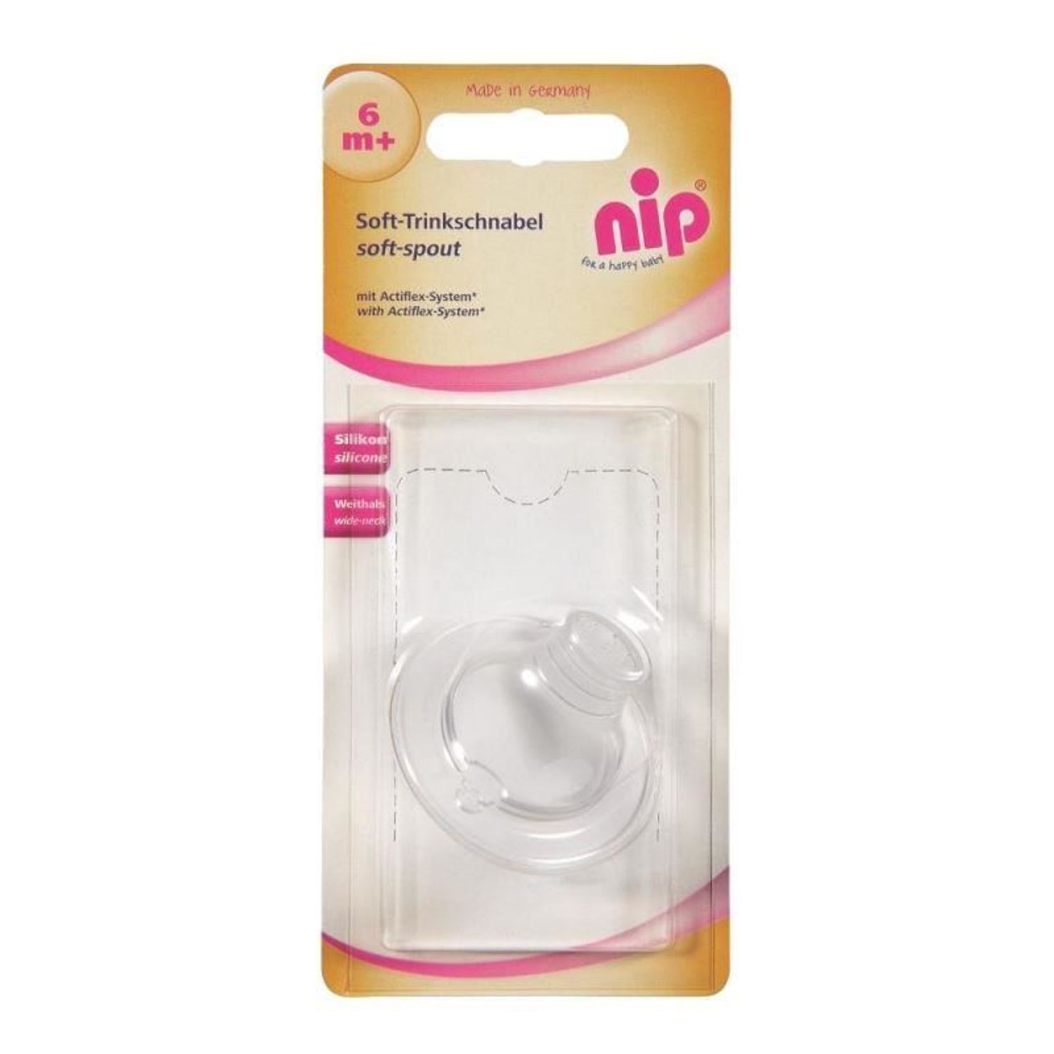 Adaptor de baut ortodontic, silicon, pentru sticle cu gat larg, 6+ luni, MCT 33034 fotografia produsului View 2 L